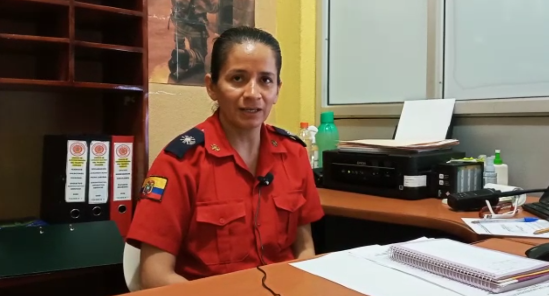 Nueva jefa del cuerpo de bombero de Ventanas.